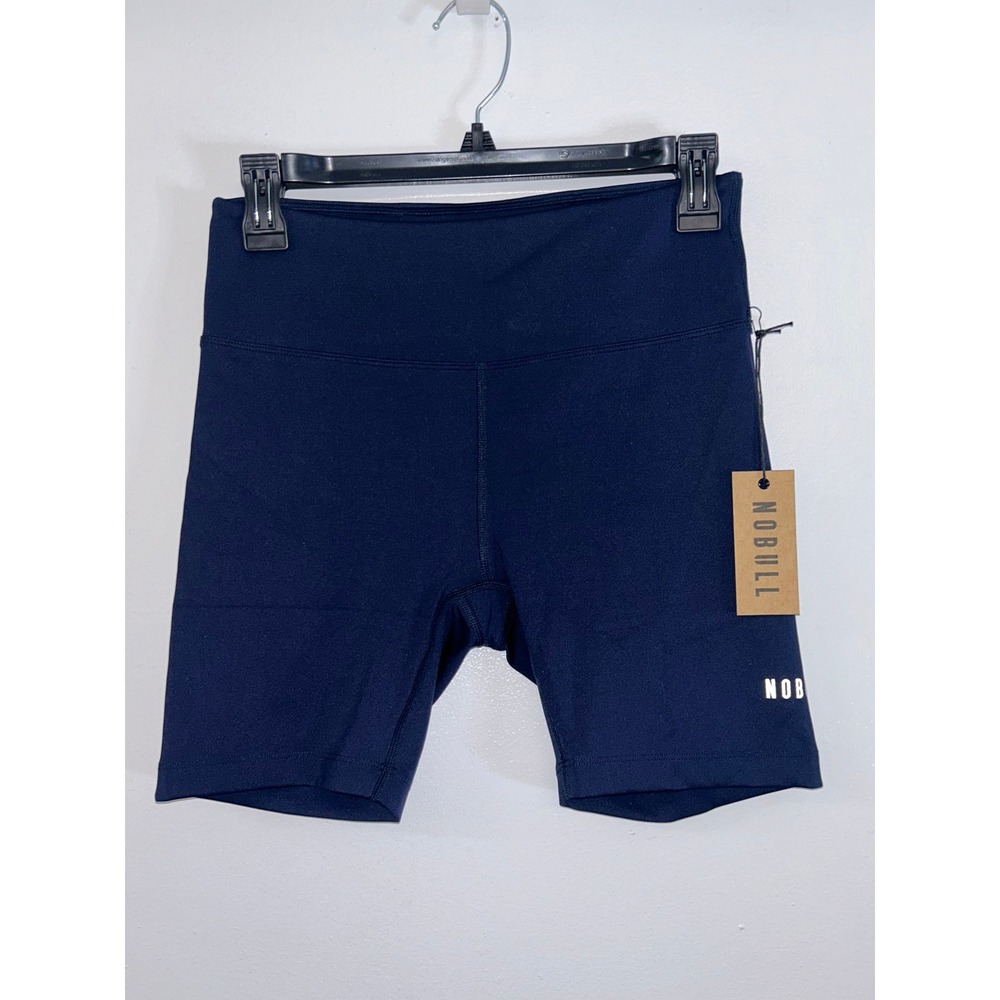 NOBULL Womens High-Rise 6 Inch Shorts Navy Blue Athletic Training WHRSHRTNVYM M - Picture 6 of 9